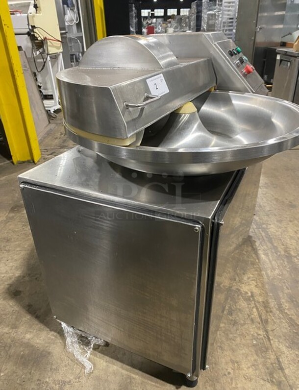 Nice! Jixiang Commercial Countertop Buffalo Chopper! All Stainless Steel! Working When Removed!  Model ZB40 Serial 2019072! 240V!  - Image 2 of 8