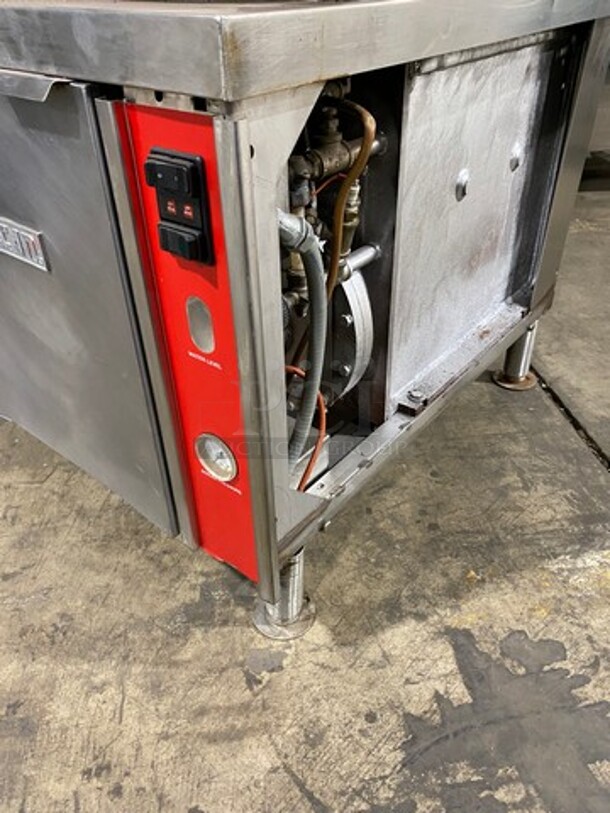 GREAT! Vulcan Commercial Triple Deck Pressure Steam Cooker! All Stainless Steel! On Legs! Model: VHL3G SN: 271155958 120V 60HZ 1 Phase - Image 9 of 12