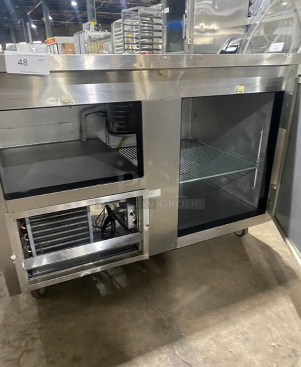 Leader Commercial Refrigerated 2 Door Lowboy! With Poly Coated Rack! All Stainless Steel! On Casters! MODEL LB48S/C SN: GY02M1103 115V 1PH - Image 5 of 8