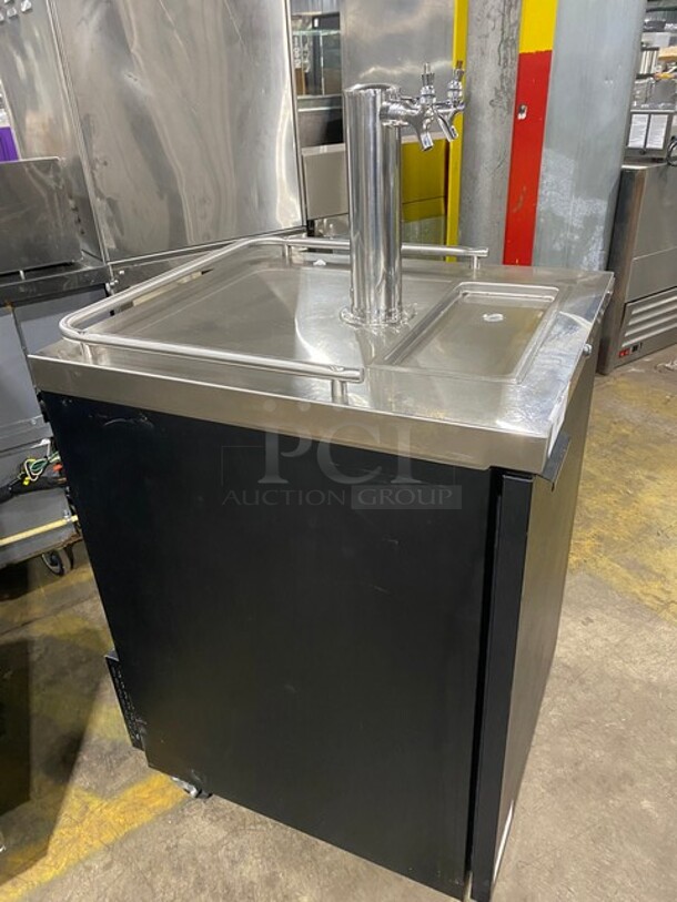 SWEET!  Micro Matic Refrigerated Dual Tap Beer Kegerator! Model MDD23ENT Serial 8101670260! 115V 1 Phase! - Image 3 of 8