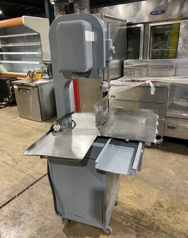 WOW! Hobart Commercial Floor Style Heavy Duty Meat Bandsaw! All Stainless Steel!  - Image 2 of 11