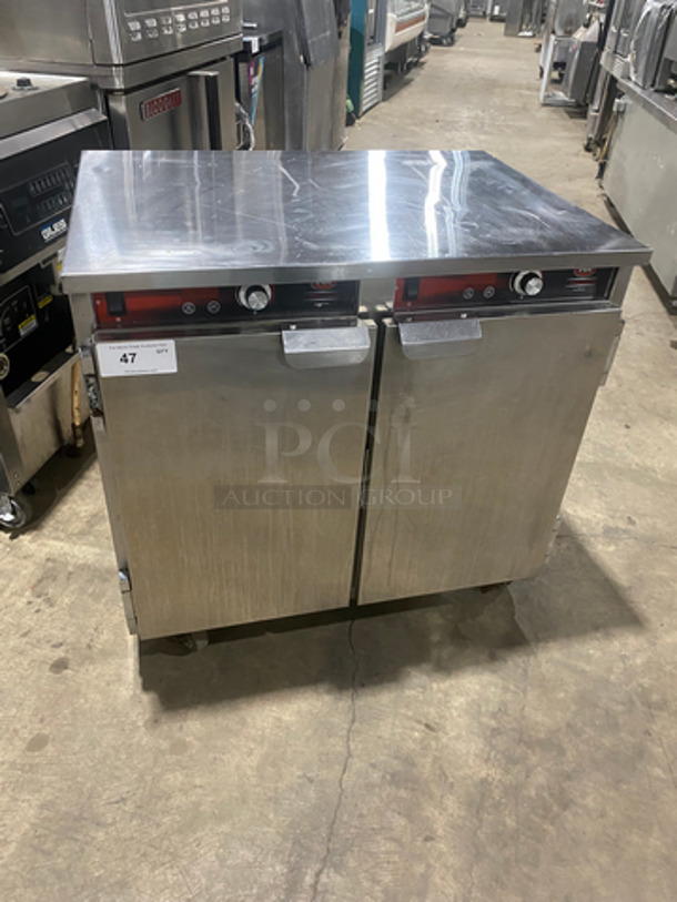 FWE Commercial 2 Door Food Warming/Holding Cabinet! All Stainless Steel! On Casters! Model: HLC16CHP SN: 164794005 120V 1 Phase