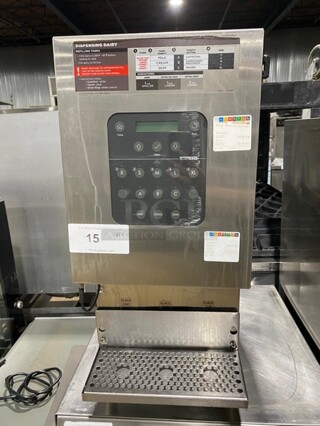 Silver King Commercial Countertop Refrigerated Milk Dispenser! Stainless Steel Body! On Legs! Model: SKECD12-V3-KE1 SN: FPDP304308P 115V 