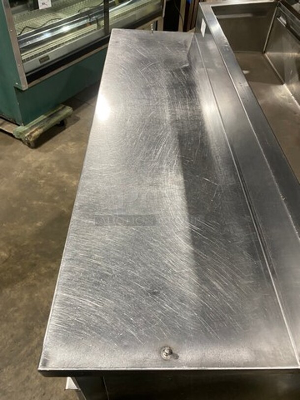 2010 Marsal Commercial Refrigerated Pizza Prep Table! With Single Door Storage Space! With 2 Drawers Underneath! All Stainless Steel! On Casters! Model: BM64 SN: 1319 115V 60Hz 1 Phase - Image 9 of 10