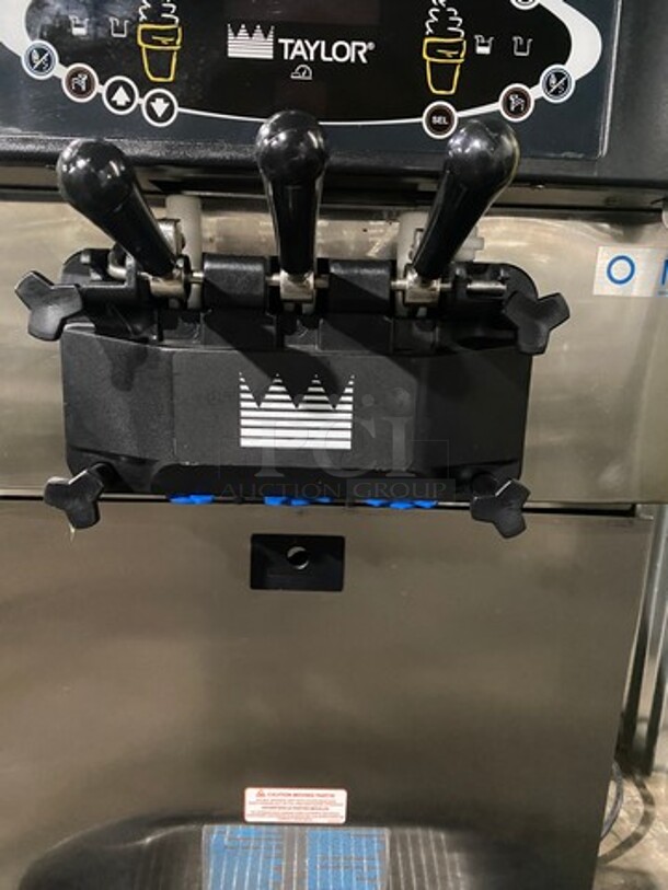 Taylor Crown Commercial 3 Handle Ice Cream Machine! All Stainless Steel! On Casters! Model: C72333 SN:M2105659 208-230V 3PH - Image 5 of 12