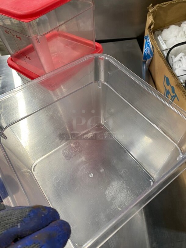 Cambro 6Qt Polypropylene Square Food Storage Containers! 4x Your Bid! - Image 9 of 9