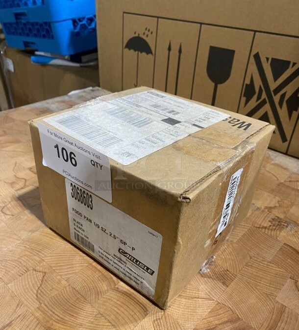 NEW IN BOX! Carlisle Black Poly Food Pans!  - Image 2 of 10