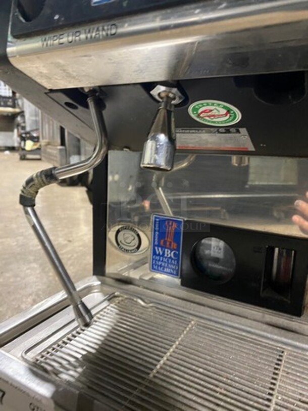 Nuova Simonelli Commercial Countertop 2 Group Espresso Machine! All Stainless Steel! On Legs! Model: AURELIADIGIT SN: 264289 208/240V - Image 10 of 12