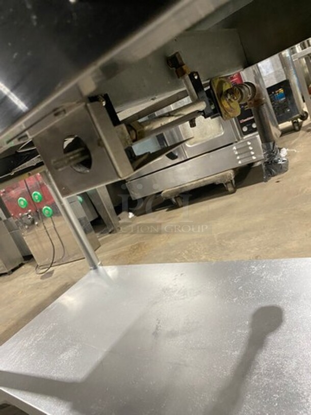 Eagle Commercial Gas Powered 3 Well Steam Table! With Storage Space Underneath! All Stainless Steel! On Legs! Model: AWT3NG SN: 1406170045 - Image 9 of 9