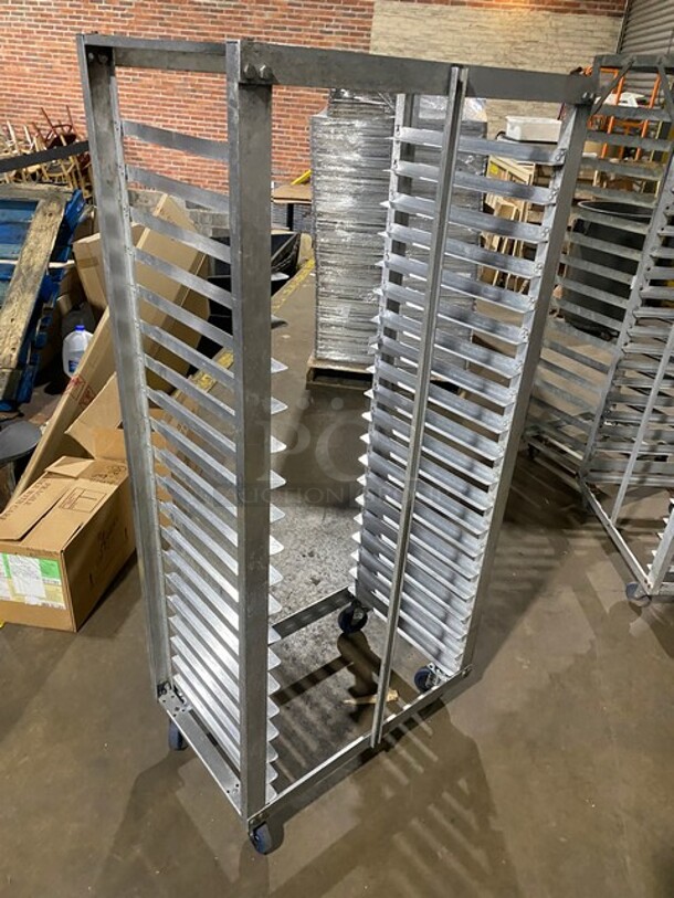 Metal Commercial Pan Transport Rack on Commercial Casters! - Image 3 of 5