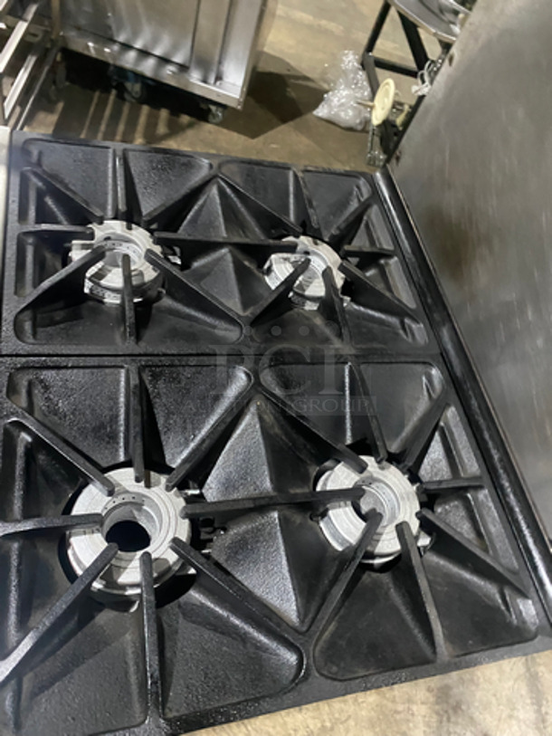 FAB! Southbend Natural Gas Powered WIDE BODY 4 Burner Stove! With Underneath Storage Space! With Raised Back Splash! All Stainless Steel! On Casters! Model: 1364D140 SN: 01H17122 - Image 5 of 10