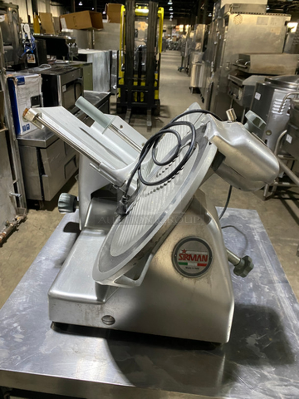 Sirman Commercial Countertop Meat/Deli Slicer! All Stainless Steel! Model: PALLADIO350 SN: 1606A07081 120V 60HZ 1 Phase - Image 3 of 10