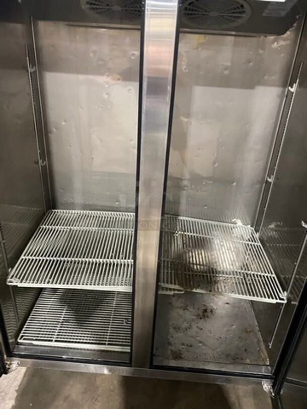 Turbo Air Commercial 2 Door Reach In Freezer! With Poly Coated Racks! All Stainless Steel! On Casters! Model: M3F472N SN: H2M3F4LCZ205 115V 60HZ 1 Phase - Image 5 of 9