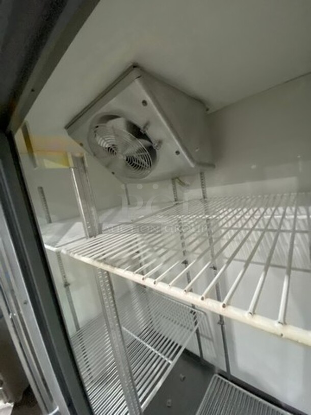 Universal Coolers Commercial 2 Sliding Door Reach In Cooler Merchandiser! With Poly Coated Racks! Stainless Steel Body! - Image 6 of 7
