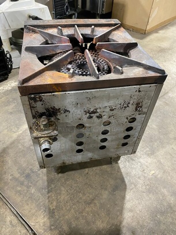 Royal Commercial Gas Powered Single Burner Stock Pot Range! Stainless Steel! On Legs! - Image 4 of 7