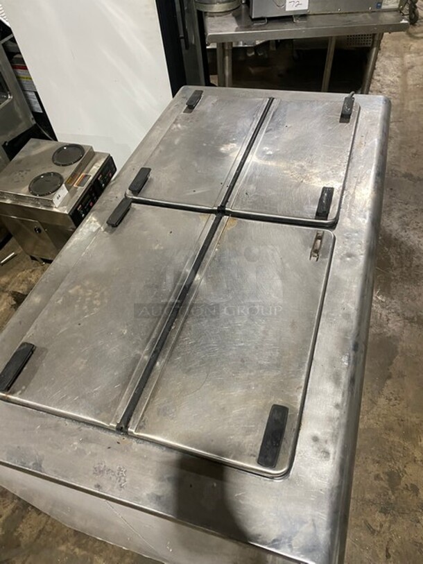 Kelvinator Commercial 4 Door Ice Cream Freezer/Dipping Cabinet! All Stainless Steel Top! On Casters! - Image 6 of 9