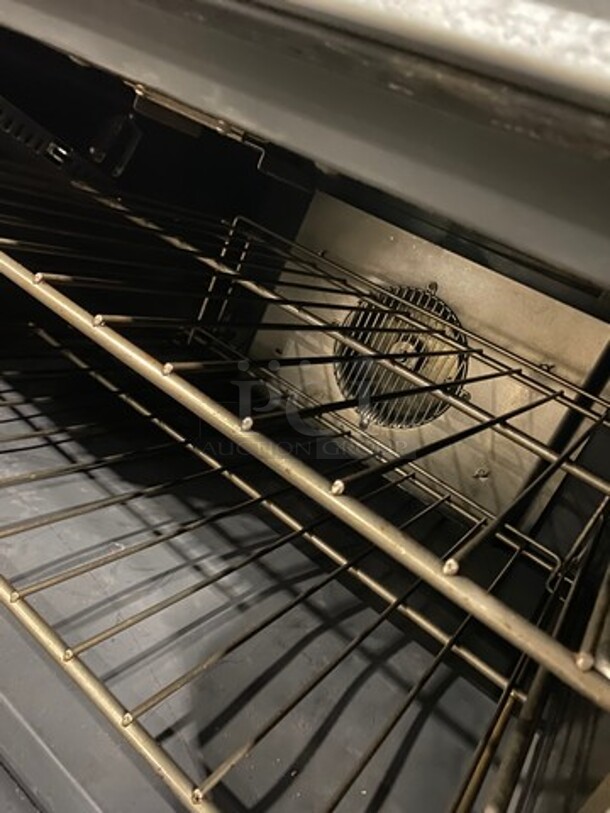 Garland Commercial Natural Gas Powered 6 Burner Stove! With Raised Back Splash! With Convection Oven Underneath! Metal Oven Rack! All Stainless Steel! On Casters! - Image 8 of 9