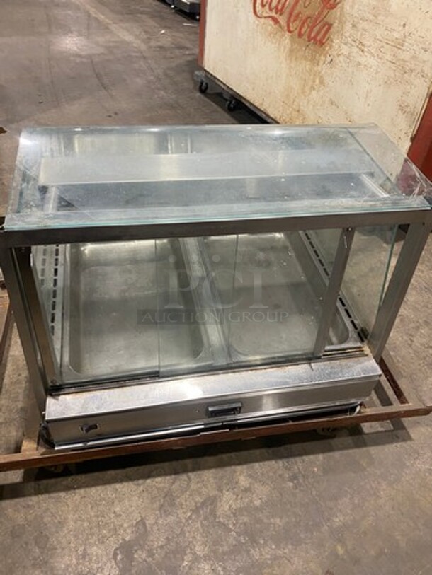 Round Up Commercial Countertop Electric Powered Heated Food Display Cabinet! With Slanted Front Glass! Stainless Steel Body! Model: DCH22 SN: 05018405 120V 60HZ 1 Phase - Image 3 of 8