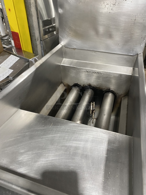 IMPERIAL Stainless Steel Deep Fryer!  On Legs! Natural Gas! Model IFS-CHPTL-RES Serial 02177423  - Image 5 of 8