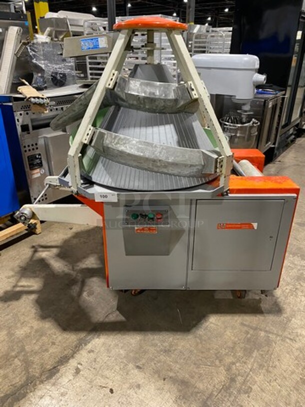 AMAZING! L & M Commercial Electric Powered Dough Rounder/ Former! Model: CRM1 SN: 69113 220V 60HZ 3 Phase