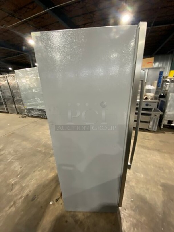 Frigidaire Single Door Reach In Refrigerator! With Poly Shelves! Stainless Steel Body! Model: FPRH19D7LF1 SN: WA43003441 115V - Image 4 of 10