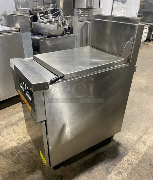 Frymaster Commercial Natural Gas Powered Commercial Pasta Cooker/Rethermalizer! With Backsplash! All Stainless Steel! Working When Removed! MODEL FBCR18CSE SN:1208HR0002 110-120V 1PH  - Image 2 of 11