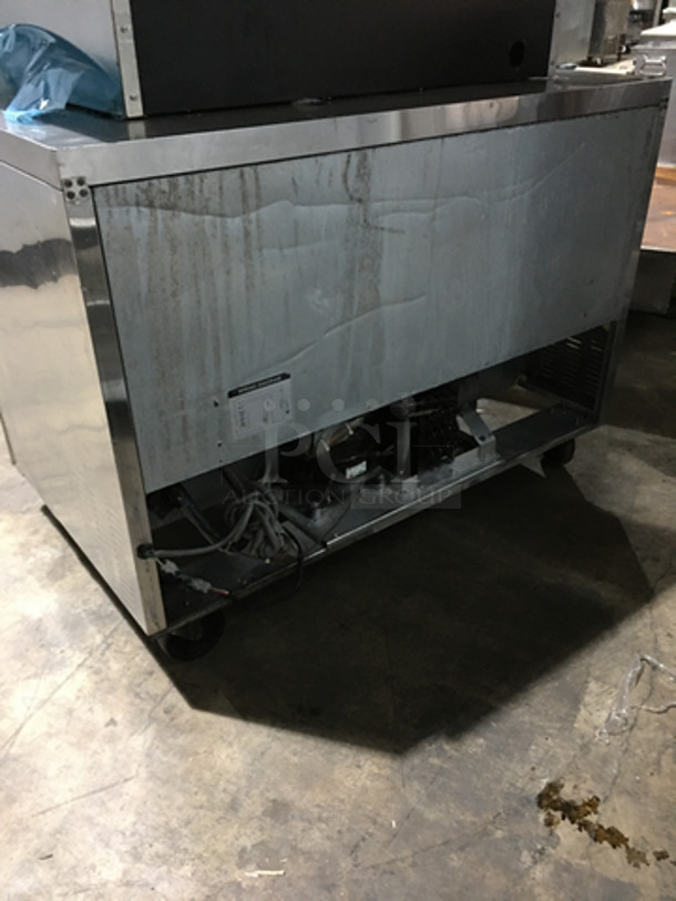 Blue Air Commercial Refrigerated Low Boy/Worktop Cooler! With 2 Door Underneath Storage! All Stainless Steel! On Casters! Model: BAUR2 SN: KZZBAUR2-0003 115V 60HZ 1 Phase - Image 3 of 7