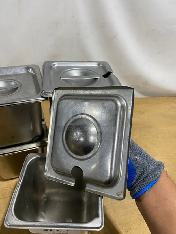 Amko Stainless Steel Steam Table/Hotel Pans! With Lids! 5X Your Bid! - Image 6 of 8