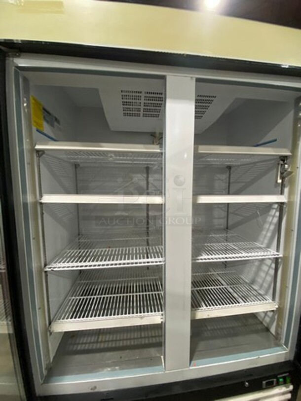 Maxx Cold Commercial 2 Door Reach In Freezer Merchandiser! With View Through Doors! With Poly Coated Racks! Model: MXM248F SN: 365268 115V 60HZ 1 Phase - Image 5 of 9