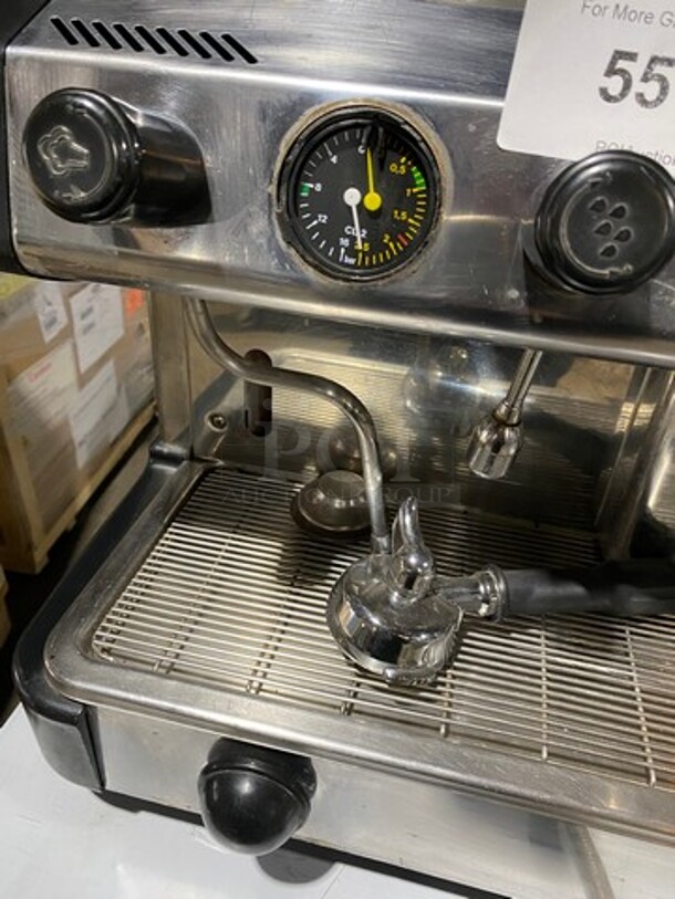NICE! Danesi Commercial Countertop 3 Group Espresso Machine! All Stainless Steel! WORKING WHEN REMOVED! - Image 7 of 10