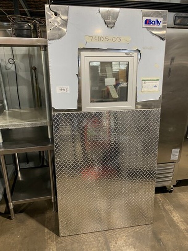 GREAT! Commercial Heavy Duty Walk In Box Door! 2x Your Bid! - Image 1 of 6