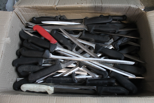 120 SHARPENED Stainless Steel Fillet Knives. 120 Times Your Bid! - Image 1 of 2