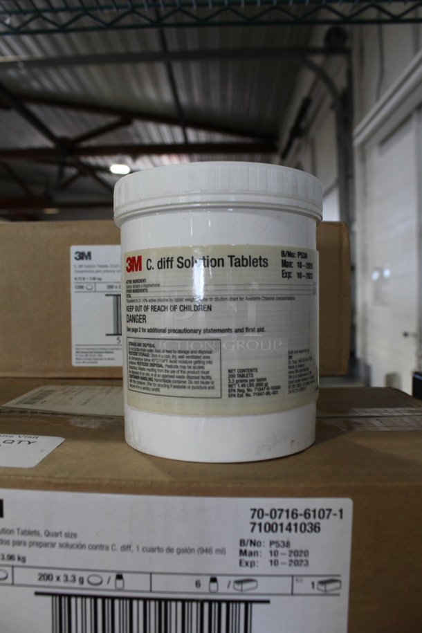 4 Boxes of 6 BRAND NEW IN BOX! 3M  C. diff Solution Tablets. 4 Times Your Bid! - Image 1 of 4