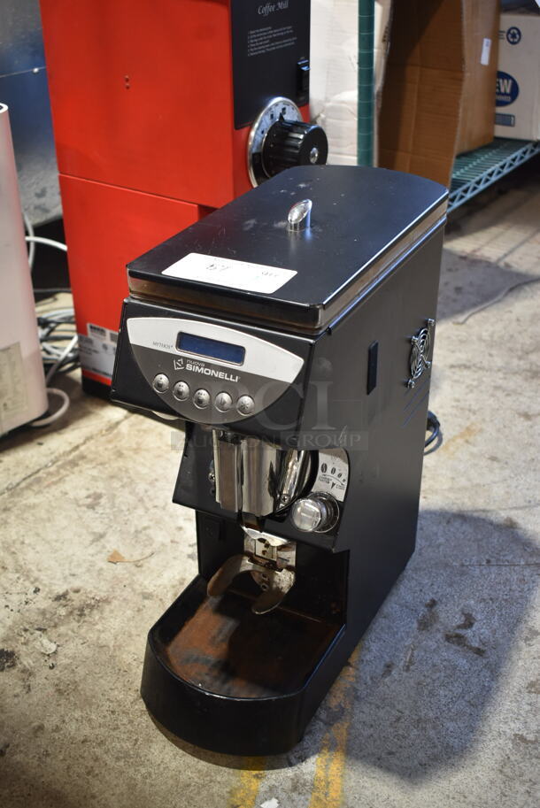 2015 Nuova Simonelli Mythos LS Metal Commercial Countertop Espresso Bean Grinder. 110-120 Volts, 1 Phase. Tested and Working!