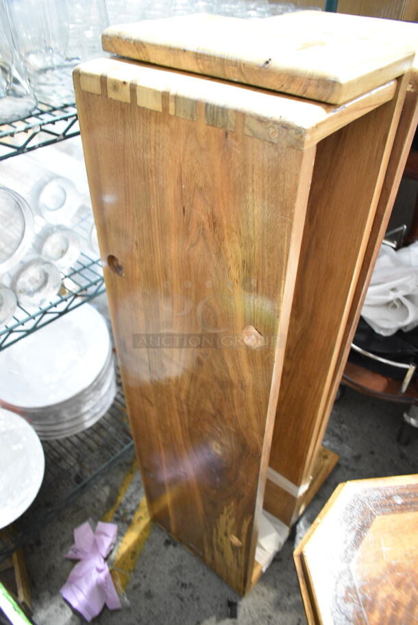 3 Wooden Benches. 3 Times Your Bid! - Image 1 of 4