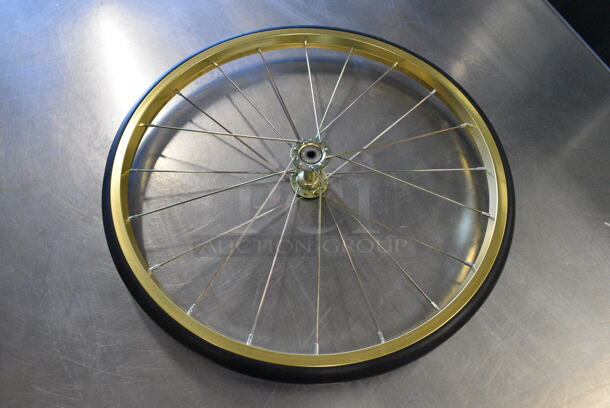 6 BRAND NEW SCRATCH AND DENT! Carnival King 382PM8WHEEL Replacement 18" Wheel for PM8CART 8 oz. Popcorn Popper Carts. 6 Times Your Bid!  - Image 1 of 3