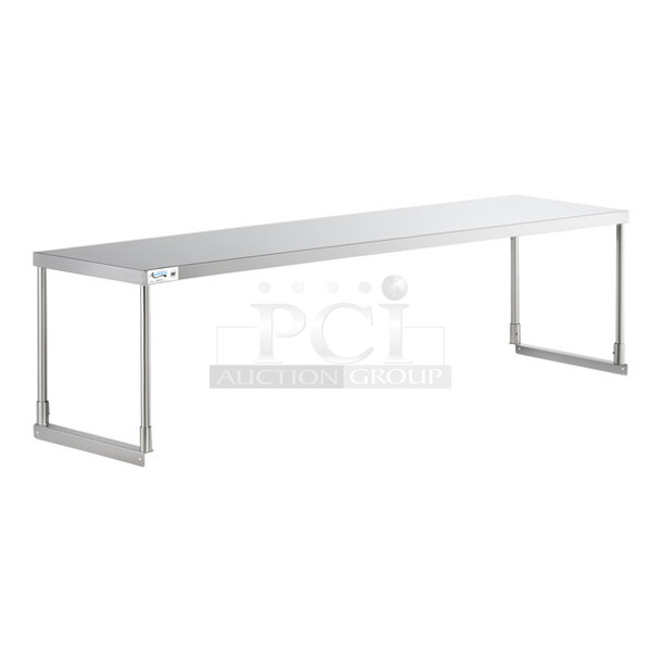 BRAND NEW SCRATCH AND DENT! Avantco 178SS1870 18" x 70 3/8" Stainless Steel Single Deck Overshelf - Image 1 of 4