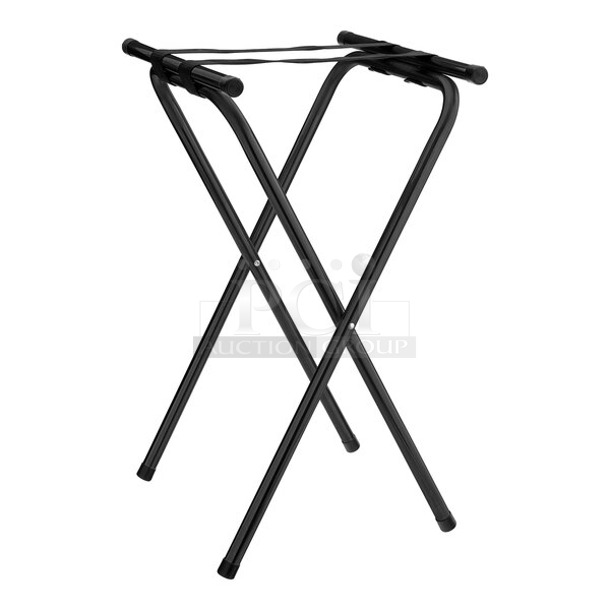 20 BRAND NEW SCRATCH AND DENT! Black Metal Serving Tray Stands. 20 Times Your Bid! - Image 1 of 4