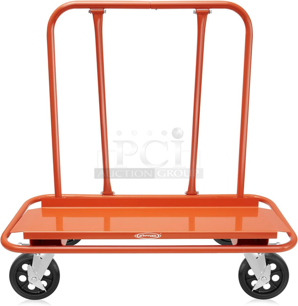 BRAND NEW SCRATCH AND DENT! GypTool DWALL-DOLLY-SW Heavy Duty Drywall Sheet Cart & Panel Dolly with 4 Swivel Wheels. Might Be a Different Color.
 - Image 1 of 5