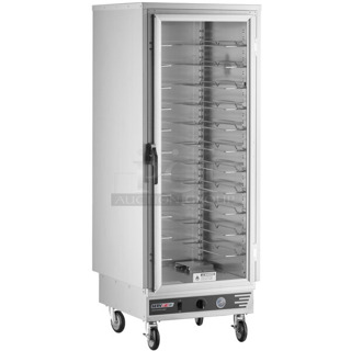 BRAND NEW SCRATCH AND DENT! 2024 ServIt 423CH1UFICF Full Size Insulated Holding Cabinet with Clear Door w/ Commercial Casters. 120 Volts, 1 Phase. Tested and Does Not Power On
