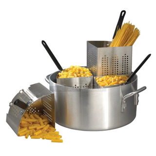 BRAND NEW IN BOX! Winco APS-20 Stainless Steel 20 Quart Pasta Cooker Set. 