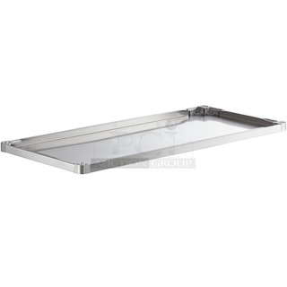 BRAND NEW SCRATCH AND DENT! Regency 600UT3060S Adjustable Stainless Steel Work Table Undershelf for 30" x 60" Tables - 18 Gauge.