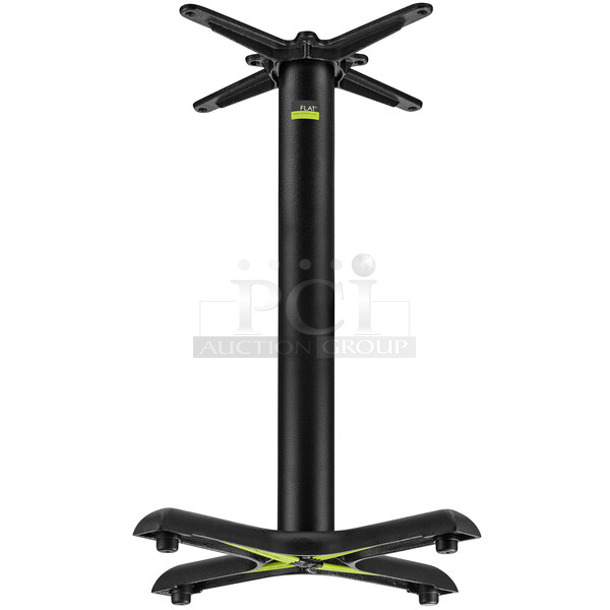 9 BRAND NEW SCRATCH AND DENT! FLAT Tech KX22 22" x 22" Self-Stabilizing Black Table Base. 9 Times Your Bid! - Image 1 of 8