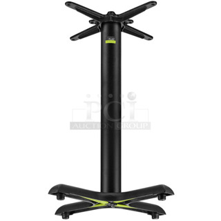 9 BRAND NEW SCRATCH AND DENT! FLAT Tech KX22 22" x 22" Self-Stabilizing Black Table Base. 9 Times Your Bid!