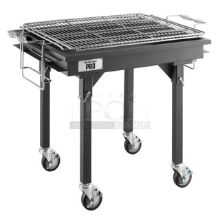 BRAND NEW SCRATCH AND DENT! Backyard Pro CHAR-30 30" Heavy-Duty Steel Charcoal Grill with Adjustable Grates, Removable Legs, and Cover