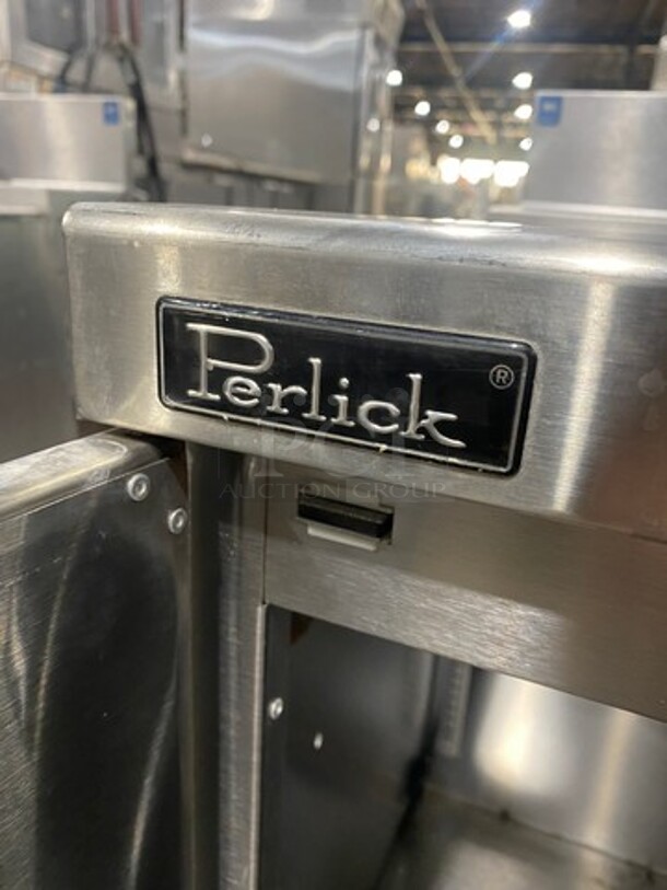 Perlick Under The Counter Drainboard! With Back Splash! With Storage Space Underneath! All Stainless Steel! On Legs! - Image 8 of 9