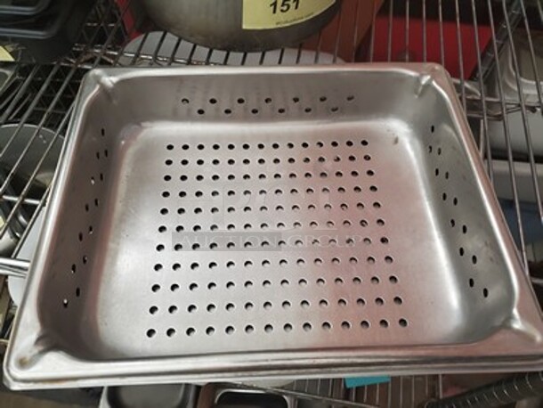 Perforated Stainless Steel Pan 