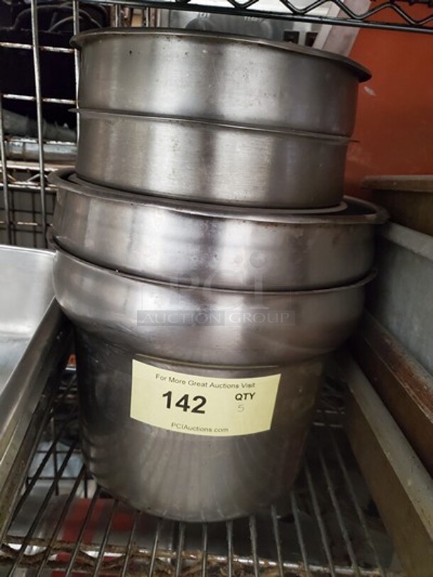 Stainless Steel Round Food Pan 