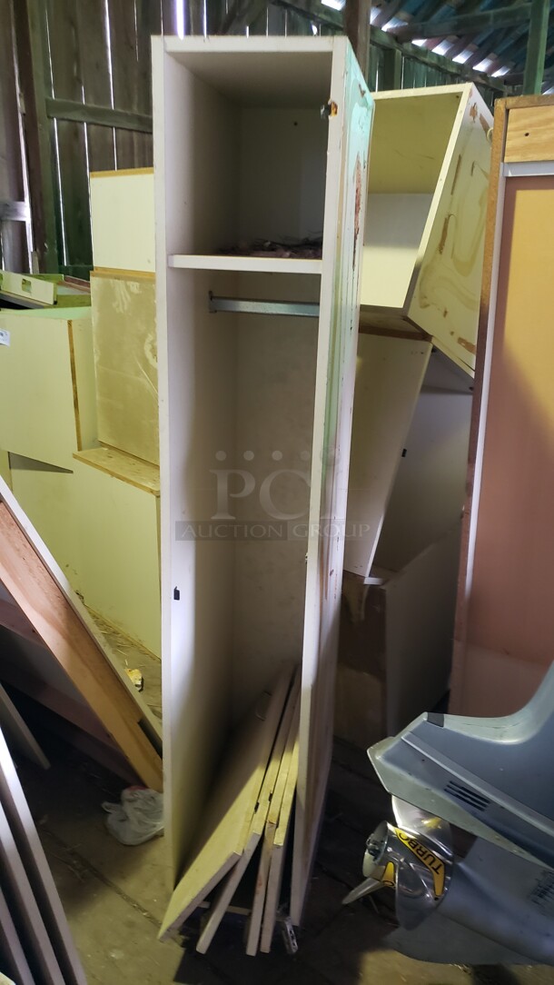 Lot of Tall Wooden Cabinets 

(Location 3) - Image 1 of 5