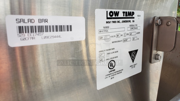 Lowtemp 60-CFMA Temp-est Aire Cold Pan Serving Counter! - Image 3 of 3